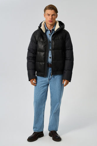 Утепленный бомбер с меховой отделкой Urban Fashion For Men 780030003