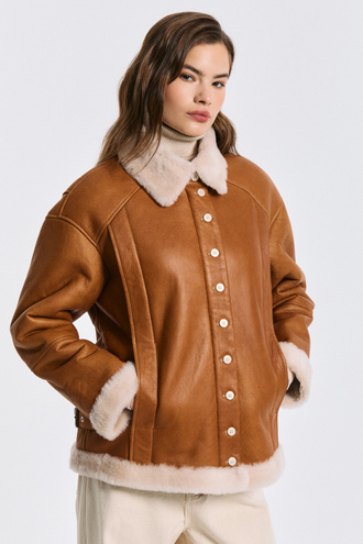 Дубленка из овчины Снежная королева collection 794698003