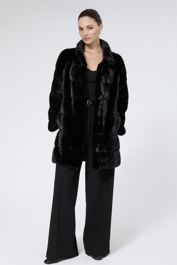 Шуба из аукционного меха норки Saga Furs  795509003