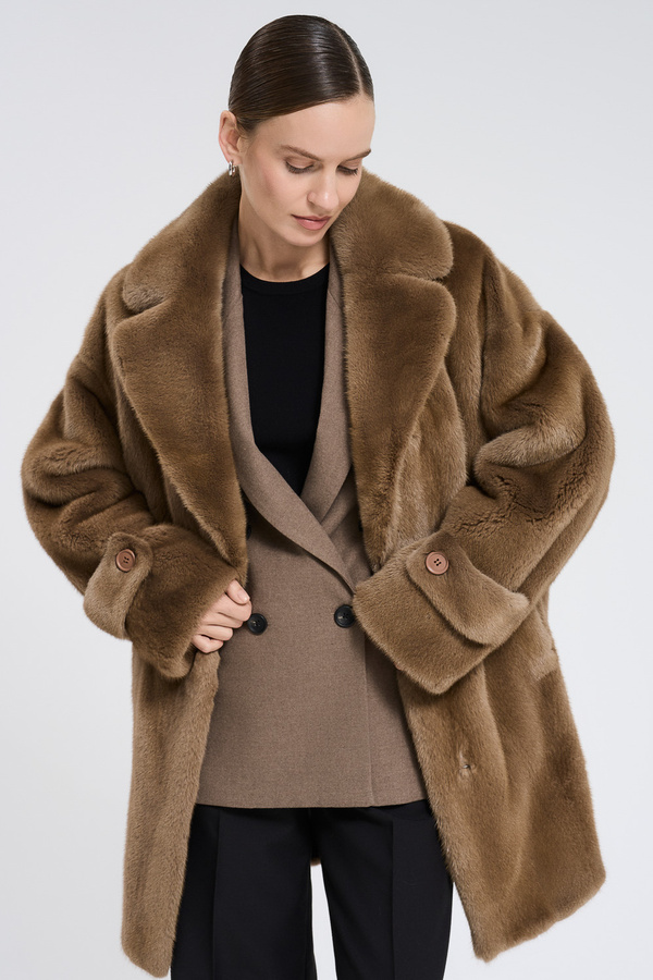 Шуба из аукционного меха норки Saga Furs  795497003